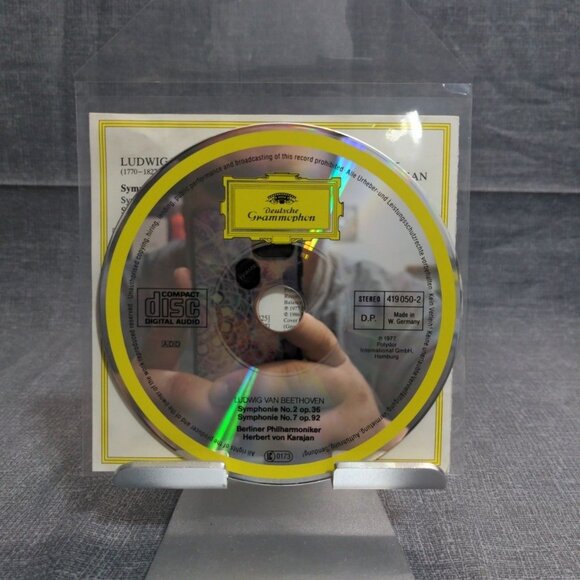 Beethoven: Symphonies Nos. 2 & 7 (CD, 1987) - DISC ONLY - Good Condition! - Picture 3 of 3